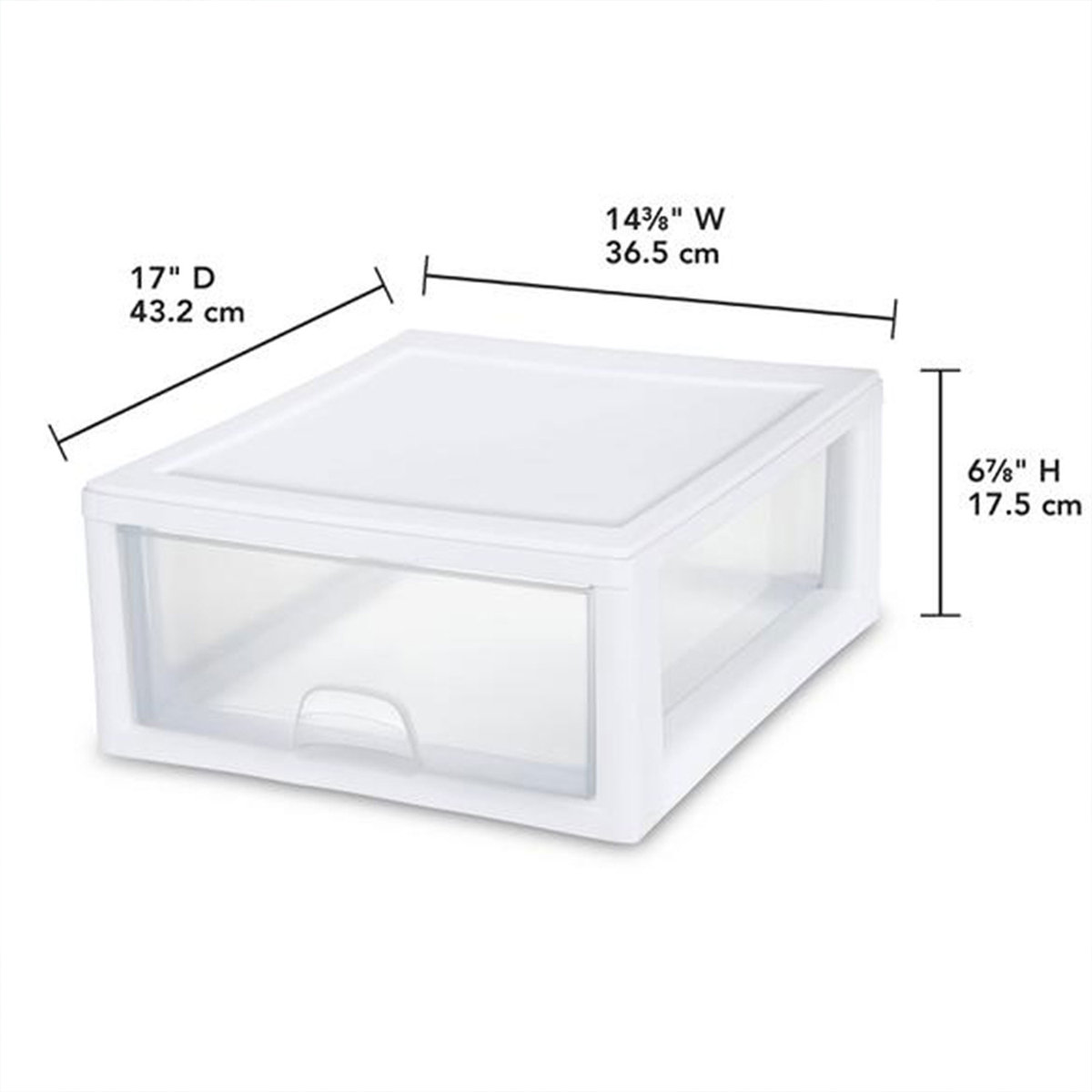 Sterilite 27 Qt (4 Pk) & 16 Qt (6 Pk) Stackable Plastic Storage Drawer Container
